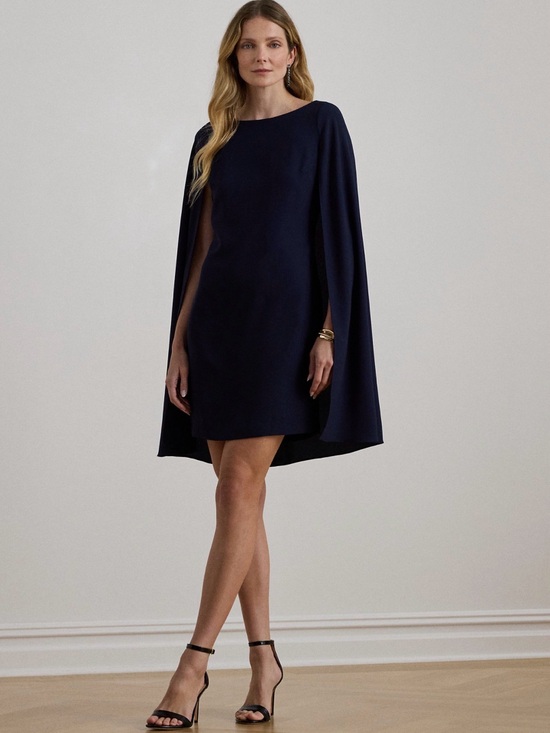 Ralph Lauren Dresses & Skirts - Ralph Lauren black Cape Georgian Cocktail Dress, size 8